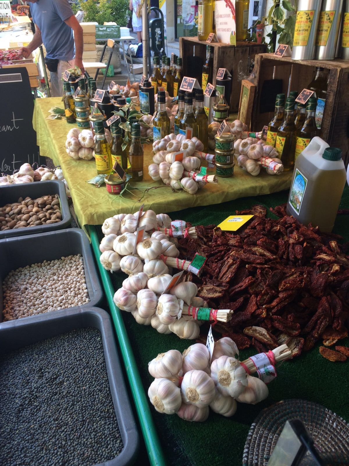 Markt met lokale producten